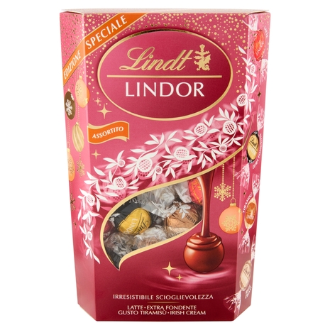 Lindt Lindor Cioccolatini assortiti Scatola limited edition Natale 337 g