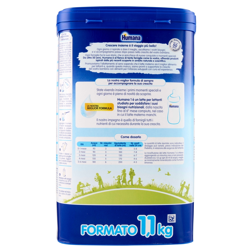 Humana 1 Latte per Lattanti 1,1 kg