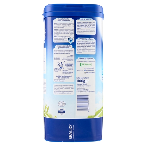 Humana 1 Latte per Lattanti 1,1 kg