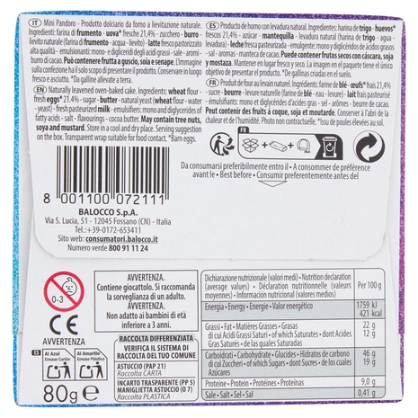 Balocco Mini Pandoro DreamWorks Gabby's Dollhouse the Movie 80 g