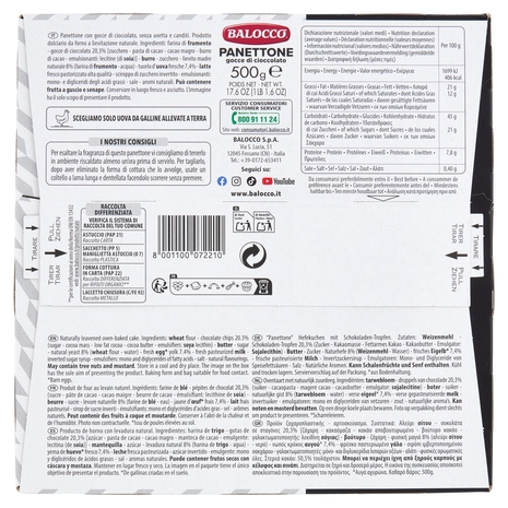 Balocco Panettone gocce di cioccolato Juventus 500 g