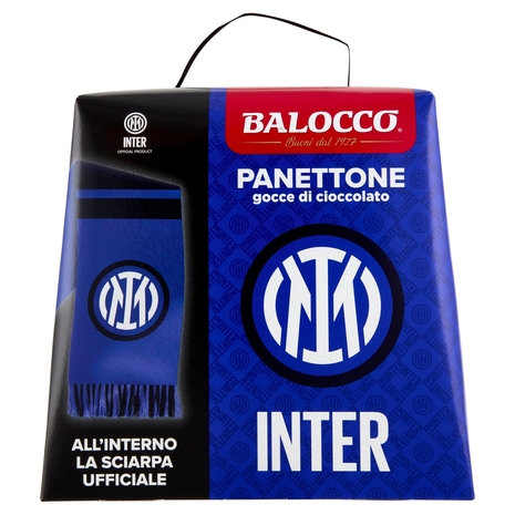 Balocco Panettone gocce di cioccolato Inter 500 g