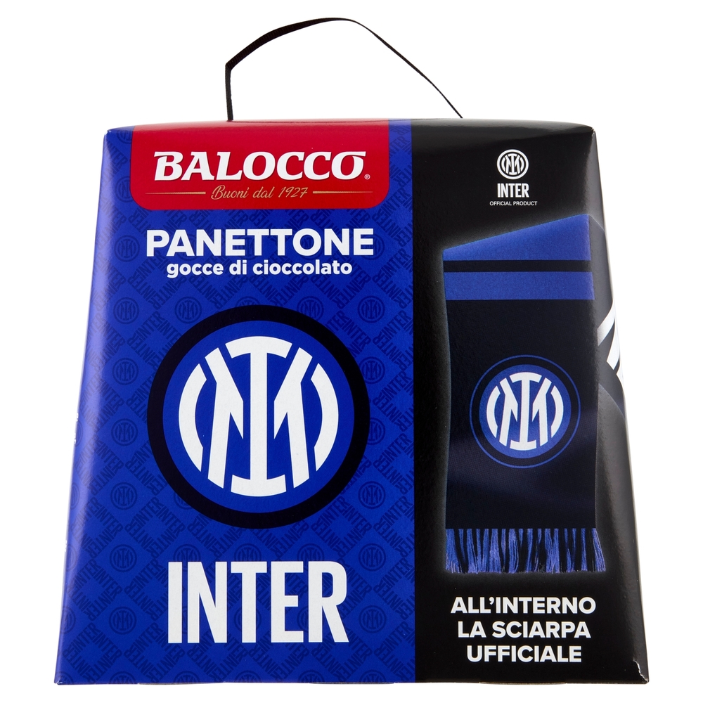 Balocco Panettone gocce di cioccolato Inter 500 g