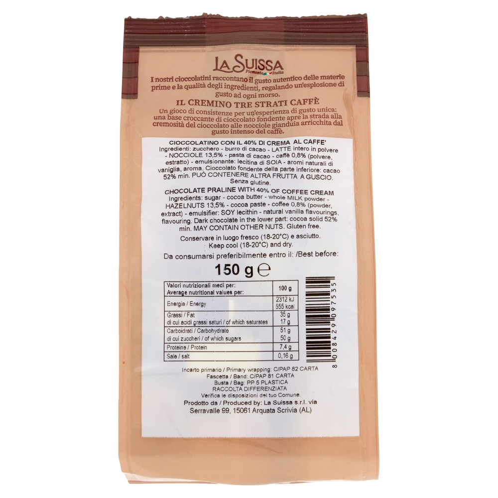 La Suissa Tre Strati Caffè 150 g