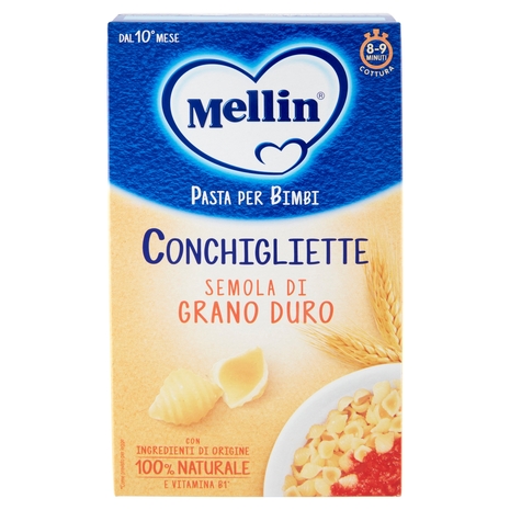 Mellin Pasta per Bimbi Conchigliette Semola di Grano Duro 280 g