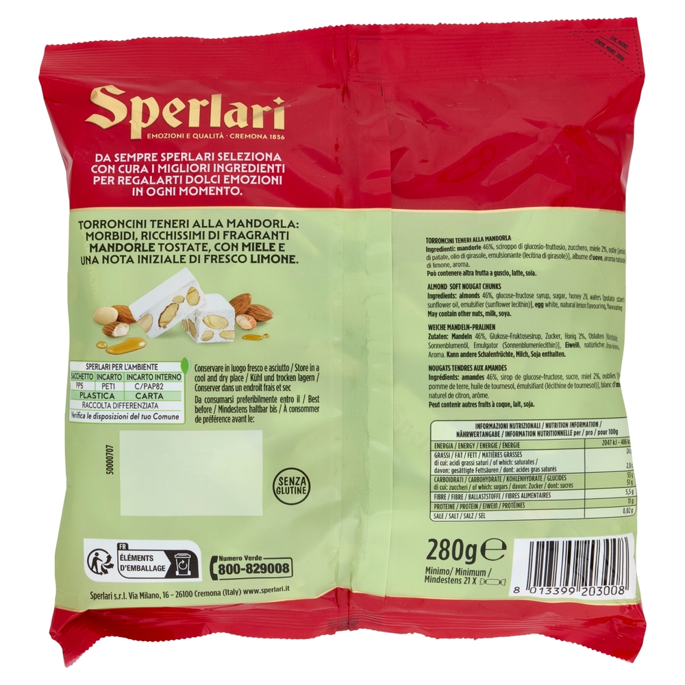 Sperlari Torroncini Teneri alla Mandorla 280 g