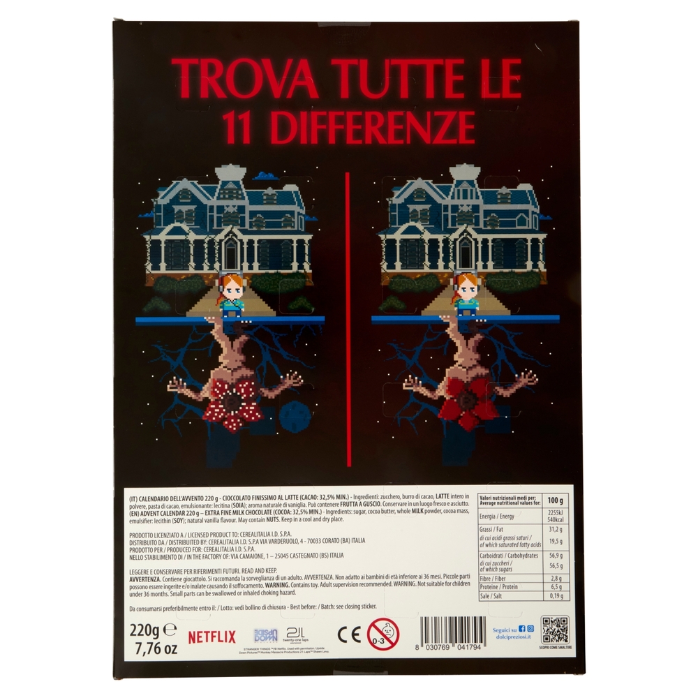 Dolci Preziosi Calendario dell'Avvento Stranger Things 220 g