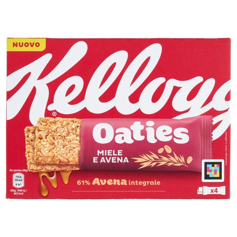 Kellogg's Oaties Miele e Avena 4 x 40 g