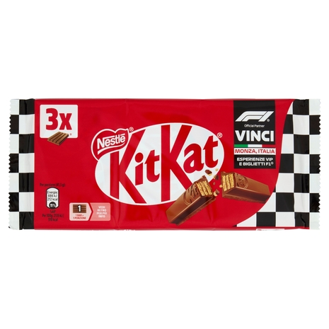 KITKAT Classic Wafer ricoperto di Cioccolato al Latte 3 Snack da 41,5g