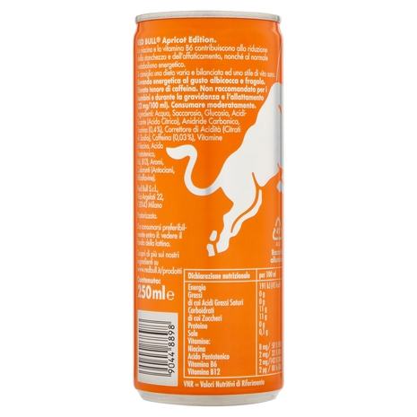 Red Bull Energy Drink, Gusto Albicocca Fragola, 250 ml