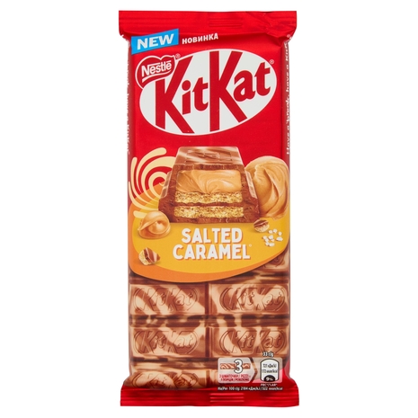 KITKAT Caramello Salato Tavoletta Wafer ricoperta di Cioccolato 99g