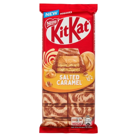 KITKAT Caramello Salato Tavoletta Wafer ricoperta di Cioccolato 99g