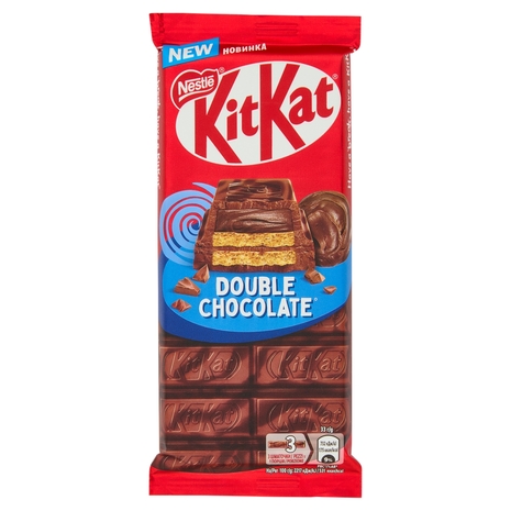 KITKAT Doppio Cioccolato Tavoletta Wafer ricoperta di Cioccolato 99g