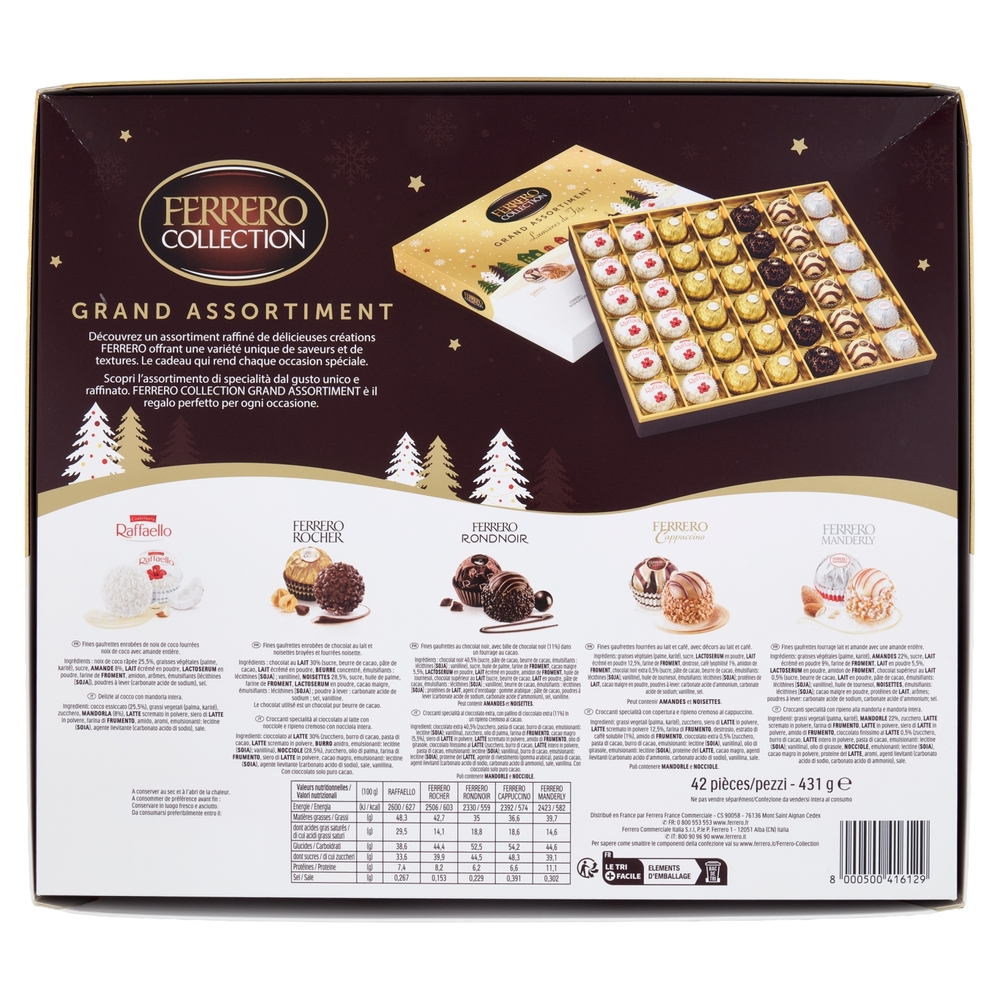 Ferrero Collection Grand Assortiment Lumières de Fete 42 pezzi 431 g