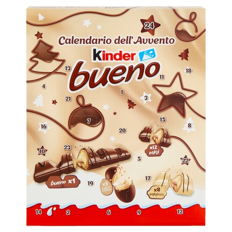 Kinder bueno Calendario dell'Avvento 24 pezzi 181 g