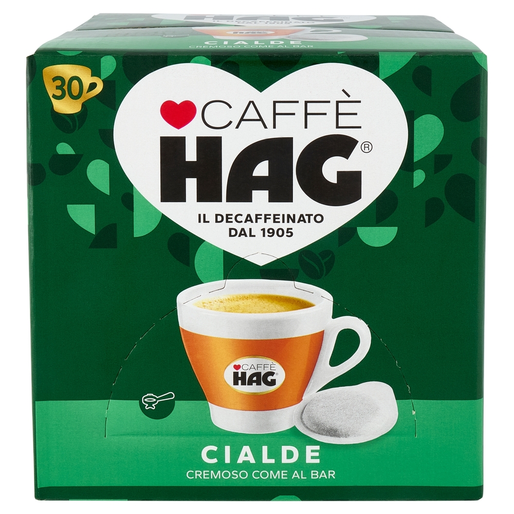 Caffè Hag Classico- 30 Cialde Caffè Decaffeinato ESE 44mm 210g