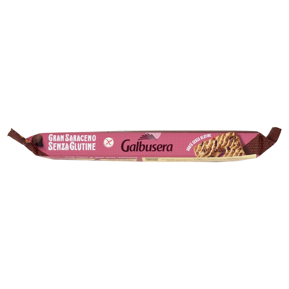 Galbusera Gran Saraceno Senza Glutine con Golose Gocce di Cioccolato 260 g (6 monoporzioni)