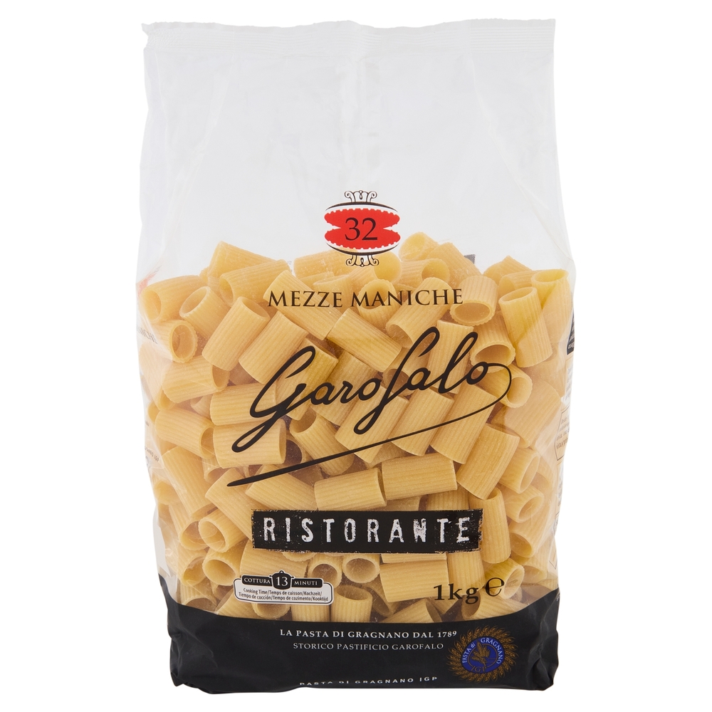 Garofalo Ristorante Mezze Maniche 32 Pasta di Gragnano IGP 1 kg