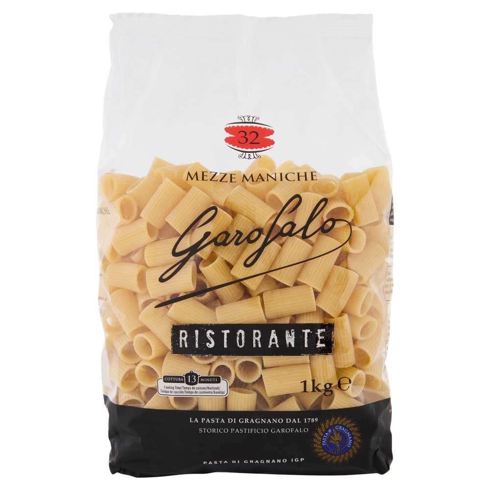 Garofalo Ristorante Mezze Maniche 32 Pasta di Gragnano IGP 1 kg