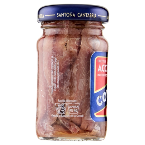 Consorcio Filetti di Acciughe in Olio di Oliva Pesca del Cantabrico 65 g