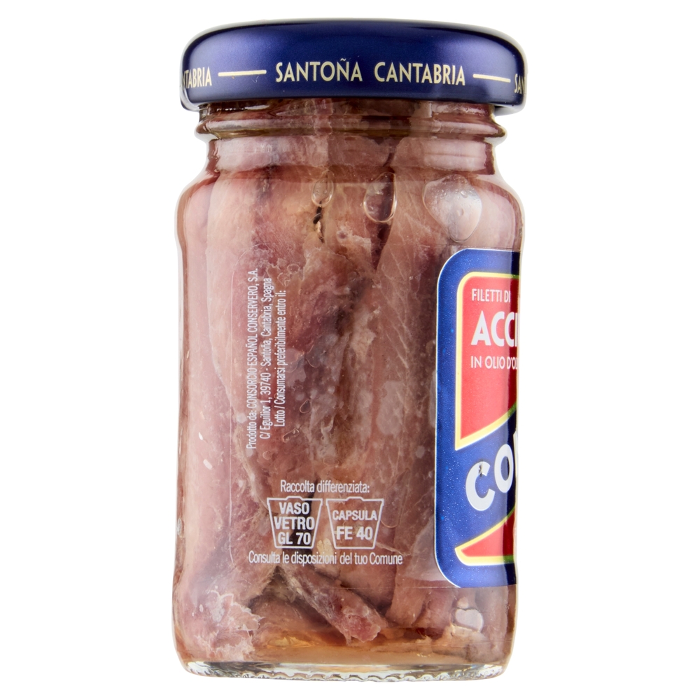 Consorcio Filetti di Acciughe in Olio di Oliva Pesca del Cantabrico 65 g