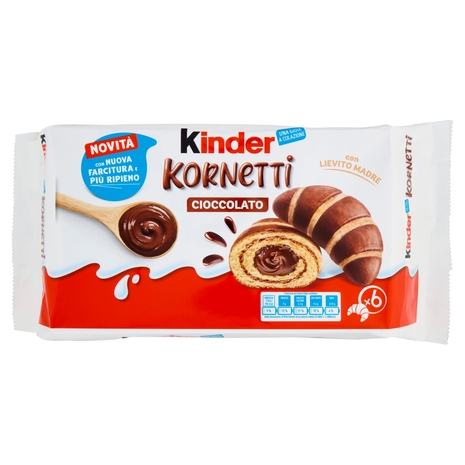 kinder Kornetti Cioccolato 6 x 45 g