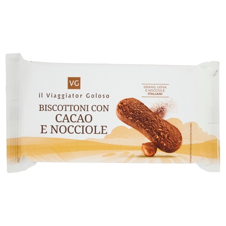 Biscottoni con Cacao e Nocciole Il Viaggiator Goloso