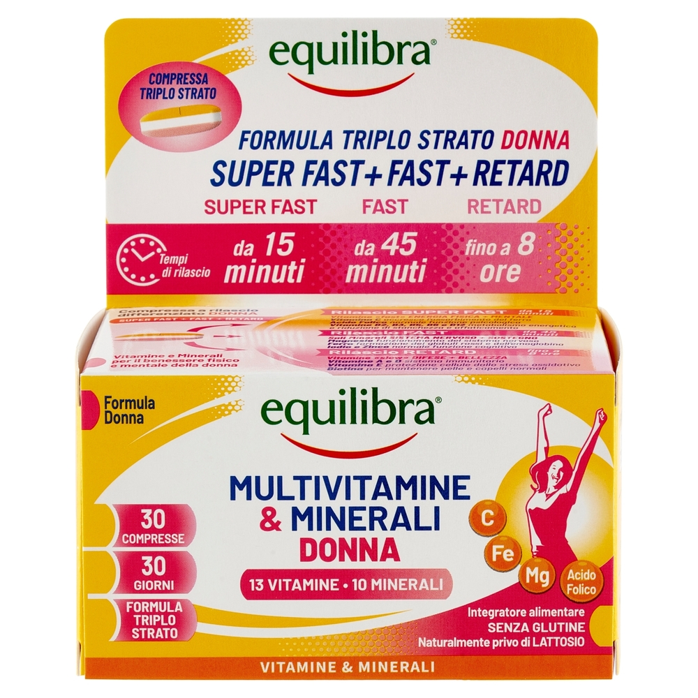 equilibra Multivitamine & Minerali Donna 30 Compresse 45 g