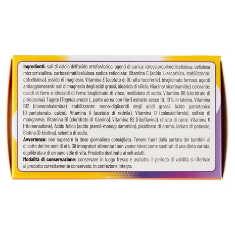 equilibra Multivitamine & Minerali 50+ Compresse Triplo Strato 30 x 1,4 g