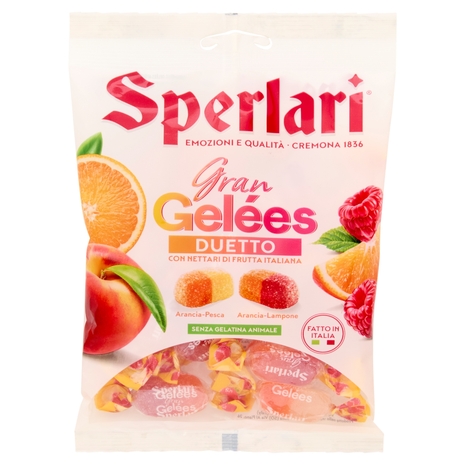 Sperlari Gran Gelées Duetto Arancia-Pesca, Arancia-Lampone 150 g