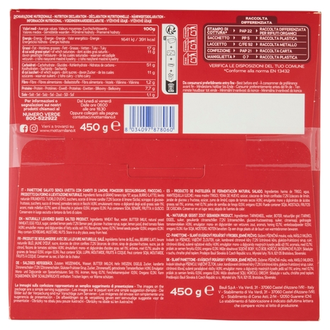 Motta Panettone Salato Ricetta alla Mediterranea 450 g