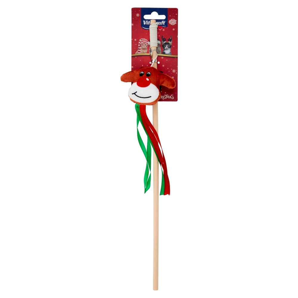 Vitakraft Gioco Canna da pesca Natale con catnip 1 pz