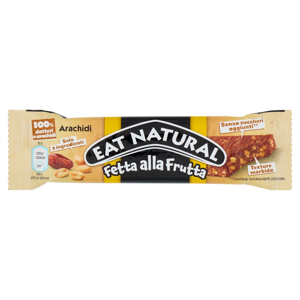 Eat Natural Fetta alla Frutta Arachidi 30 g