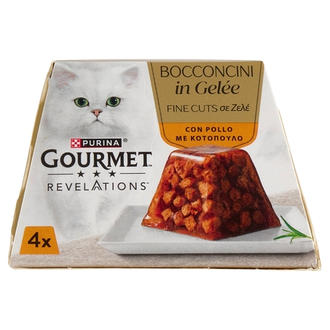 PURINA GOURMET Revelations Bocconcini in Gelée con Pollo 4 x 57 g
