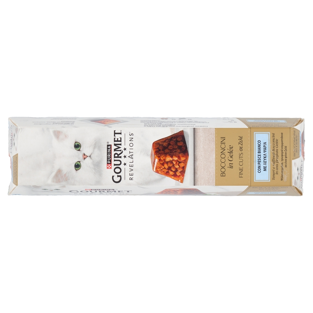 PURINA GOURMET Revelations Bocconcini in Gelée con Pesce Bianco 4 x 57 g