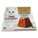 PURINA GOURMET Revelations Bocconcini in Gelée con Pesce Bianco 4 x 57 g
