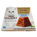 PURINA GOURMET Revelations Bocconcini in Gelée con Pesce Bianco 4 x 57 g