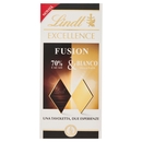 Lindt Excellence Fusion Tavoletta 2 strati cioccolato fondente 70% e bianco 100 g