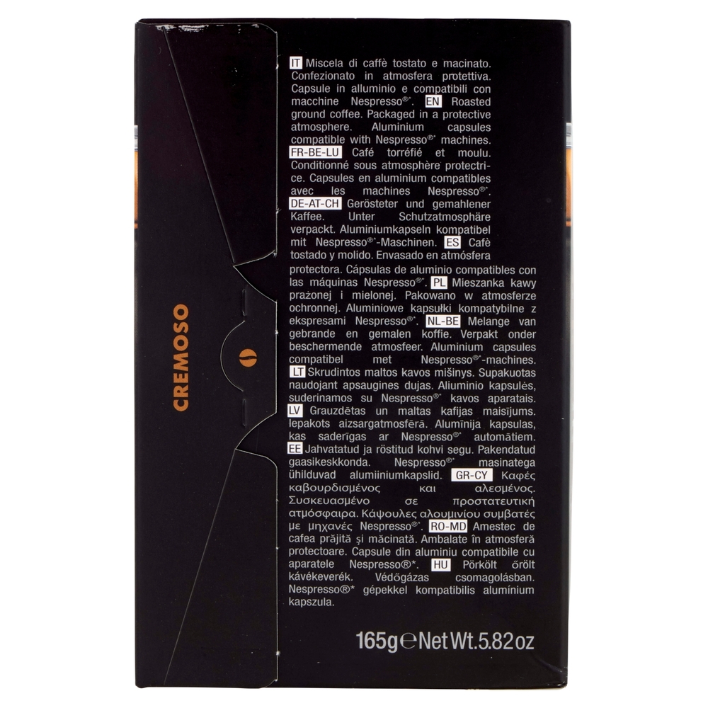 Pellini Miscela Cremoso Compatibili Nespresso* 30 Capsule 165 g