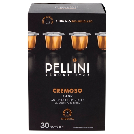 Pellini Miscela Cremoso Compatibili Nespresso* 30 Capsule 165 g