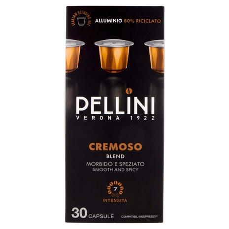 Pellini Miscela Cremoso Compatibili Nespresso* 30 Capsule 165 g