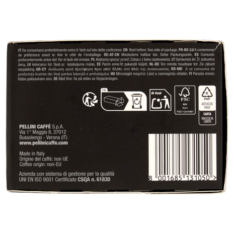 Pellini Miscela Cremoso Compatibili Nespresso* 30 Capsule 165 g