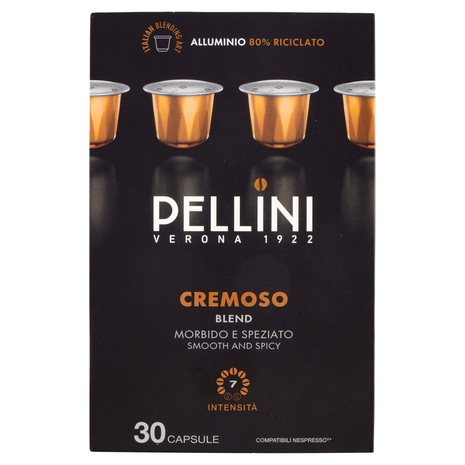 Pellini Miscela Cremoso Compatibili Nespresso* 30 Capsule 165 g