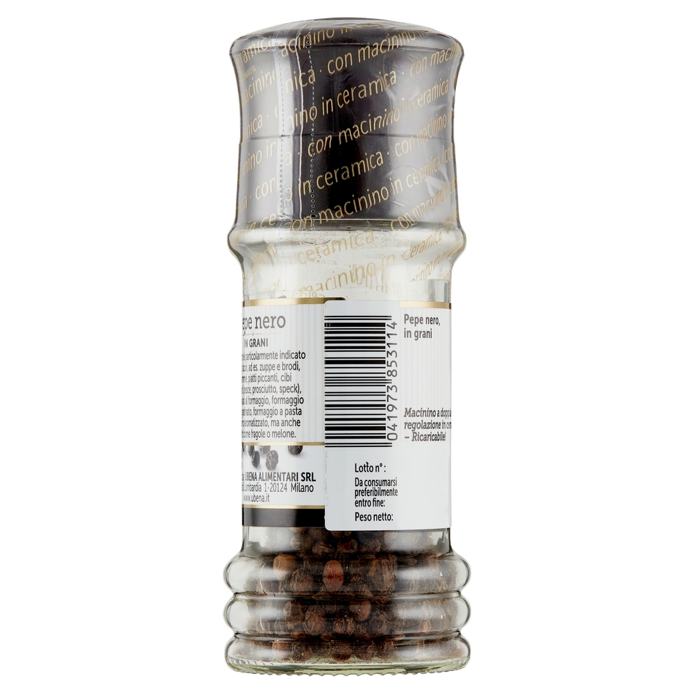 Ubena Pepe nero in Grani Tappo Macina 40 g