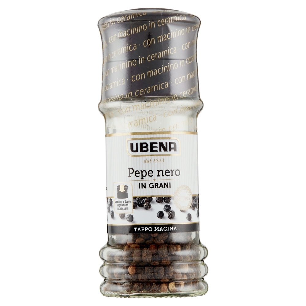 Ubena Pepe nero in Grani Tappo Macina 40 g