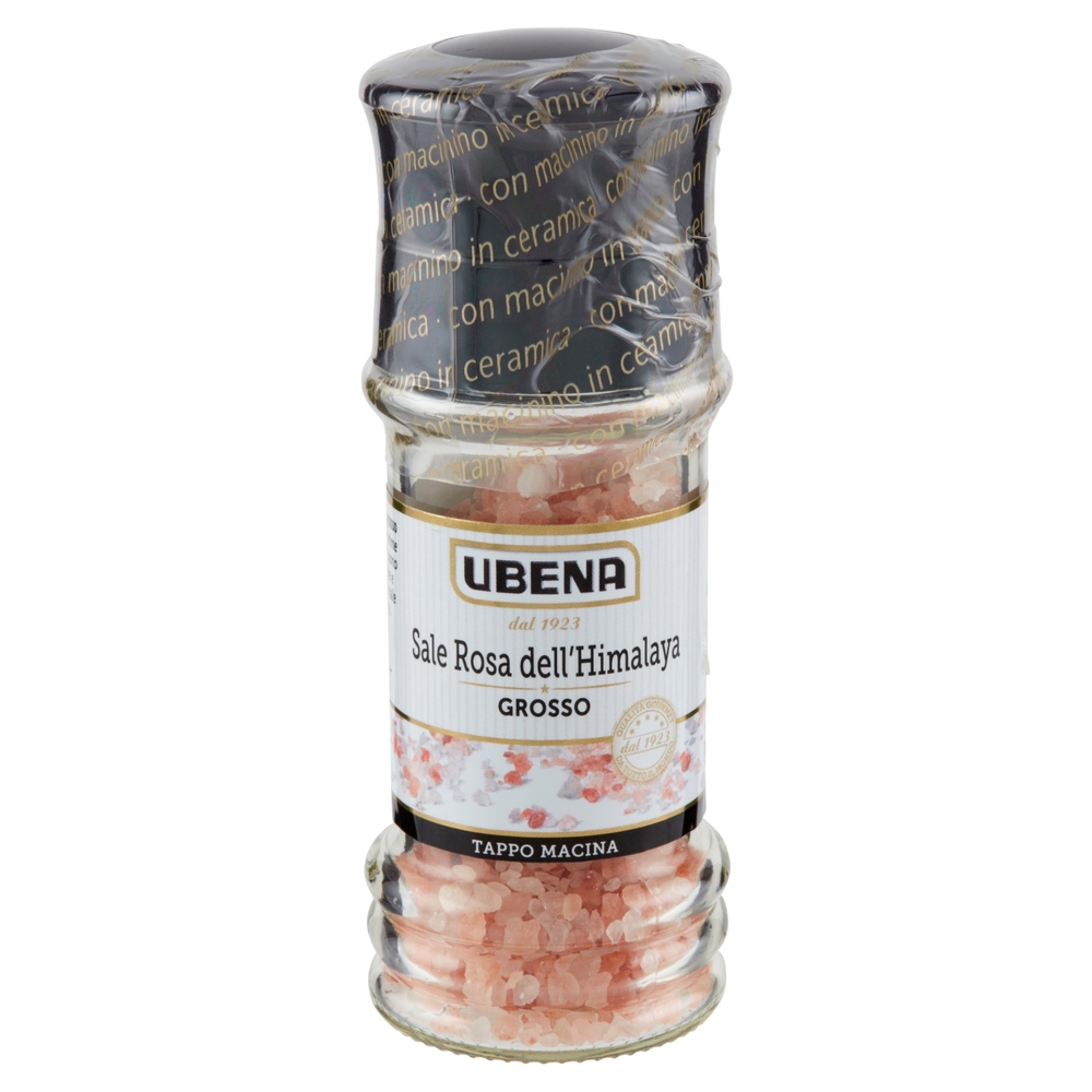 Ubena Sale Rosa dell'Himalaya Grosso Tappo Macina 80 g