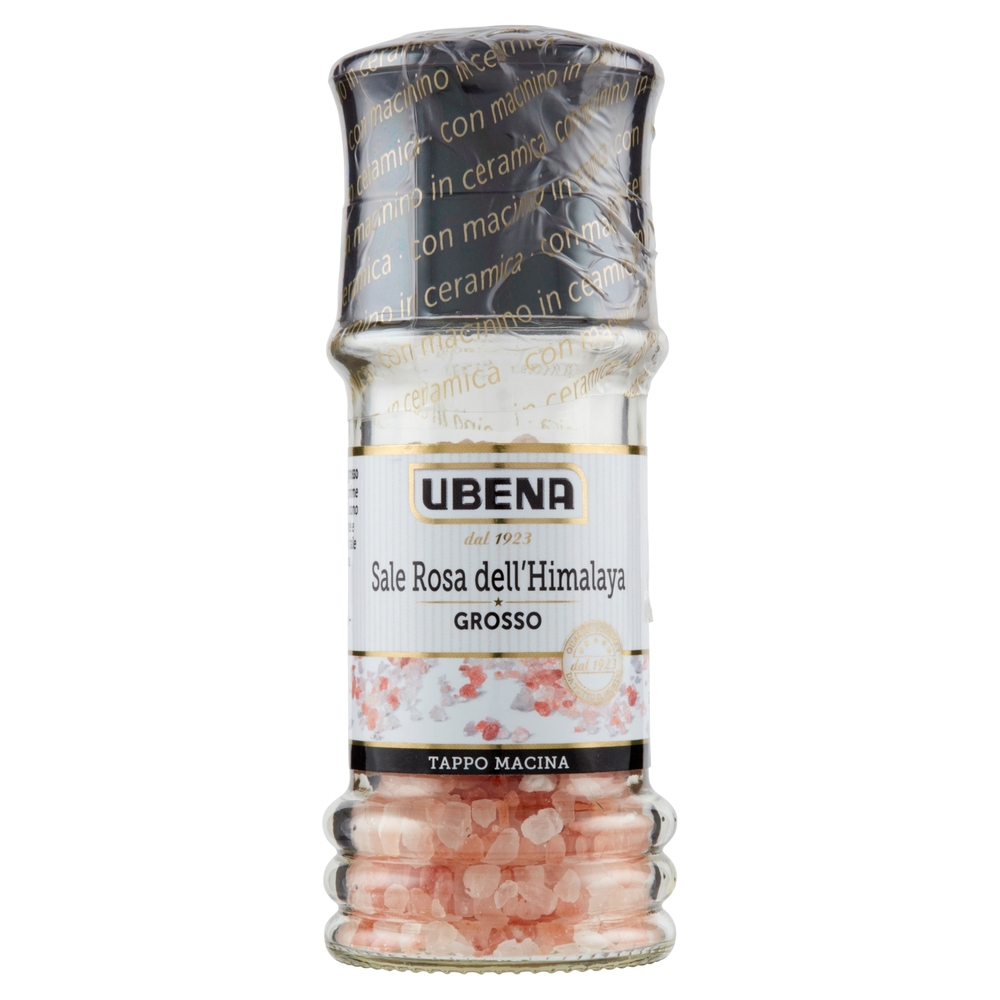 Ubena Sale Rosa dell'Himalaya Grosso Tappo Macina 80 g