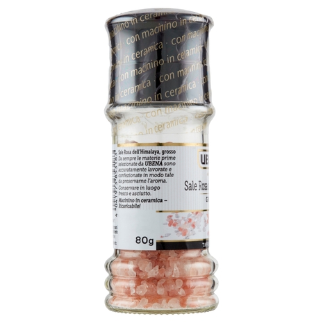 Ubena Sale Rosa dell'Himalaya Grosso Tappo Macina 80 g