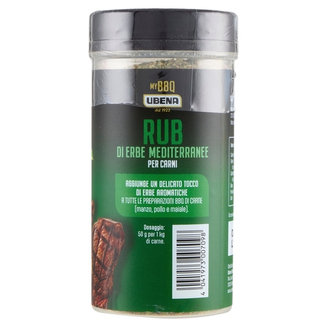 Ubena My BBQ Rub di Erbe Mediterranee per Carni 120 g
