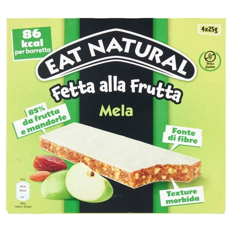 Eat Natural Fetta alla Frutta Mela 4 x 25 g